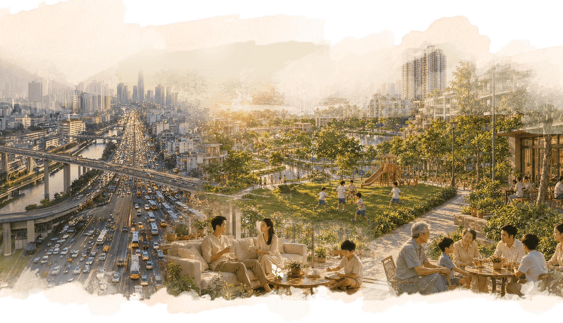 Nghịch lý chọn nhà — minh họa đô thị xanh