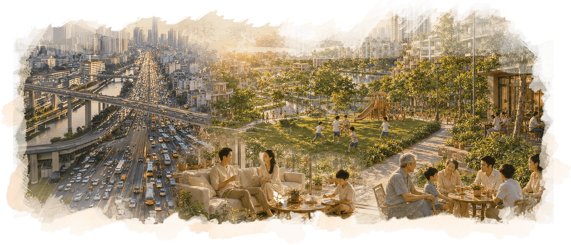 Nghịch lý chọn nhà — minh họa đô thị xanh