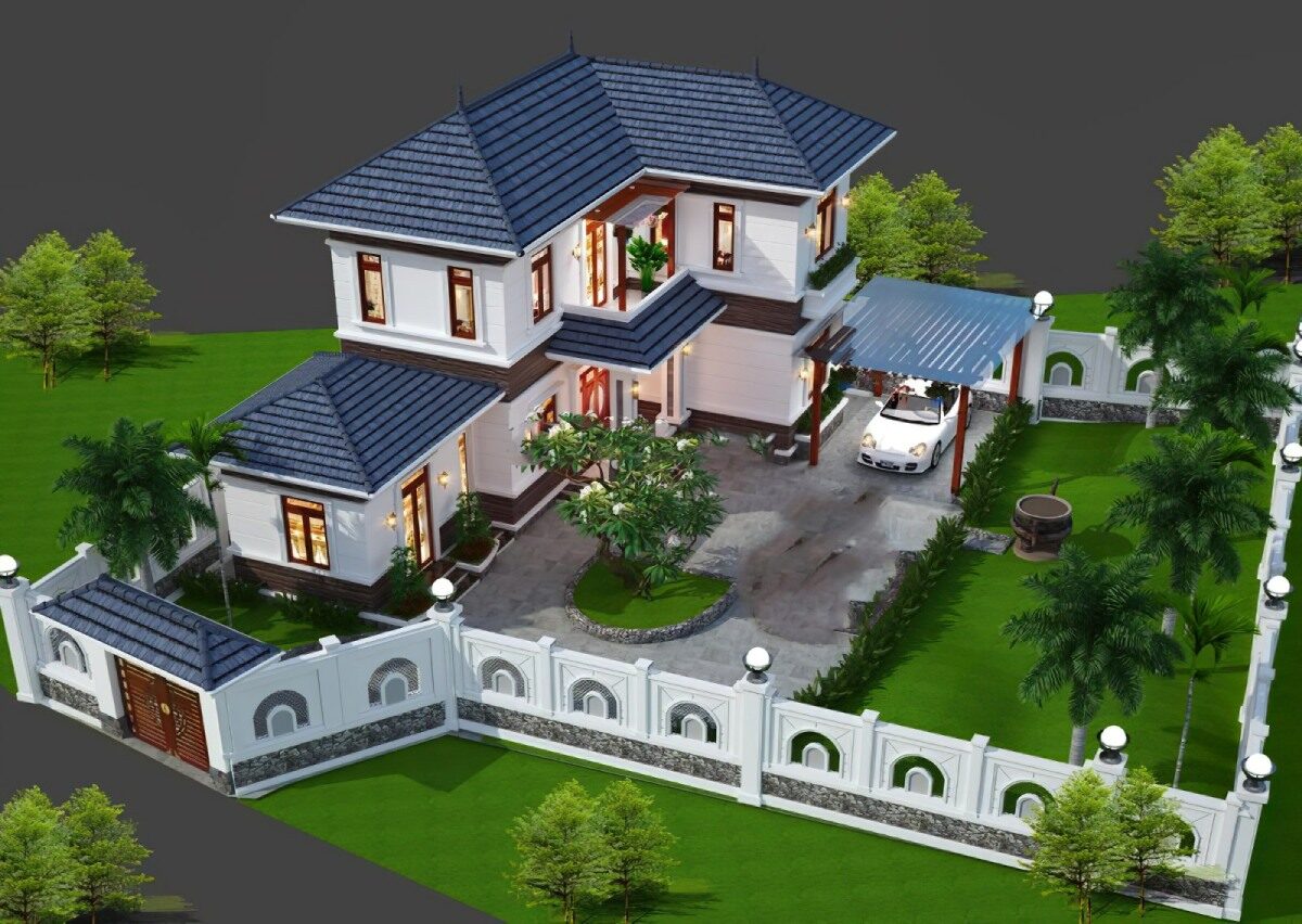 Cần lưu ý đến chi phí và thiết kế biệt thự chữ L 2 tầng sao cho phù hợp với ngân sách và gu thẩm mỹ - Ảnh: Pinterest