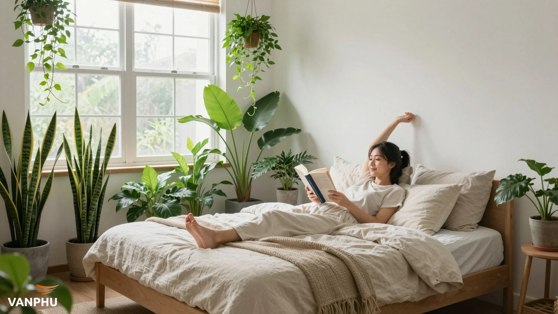 Cây xanh trong phòng ngủ: Lợi ích bất ngờ cho giấc ngủ và sức khỏe toàn diện