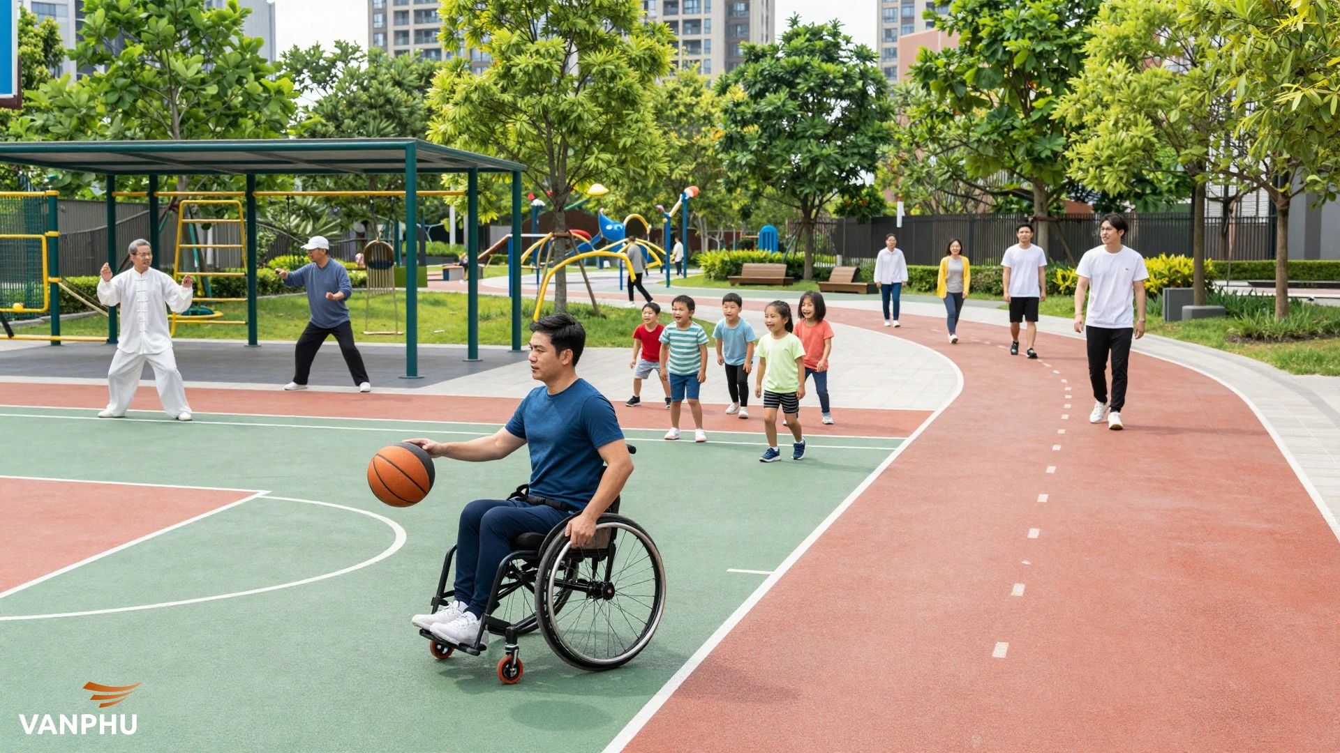 Làm thế nào để tiện ích thể thao đô thị thực sự dễ tiếp cận cho mọi đối tượng?