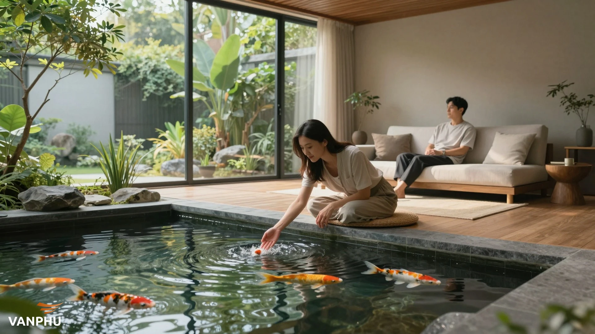 Nước trong không gian sống: Nguồn cảm hứng thư giãn và chữa lành tự nhiên