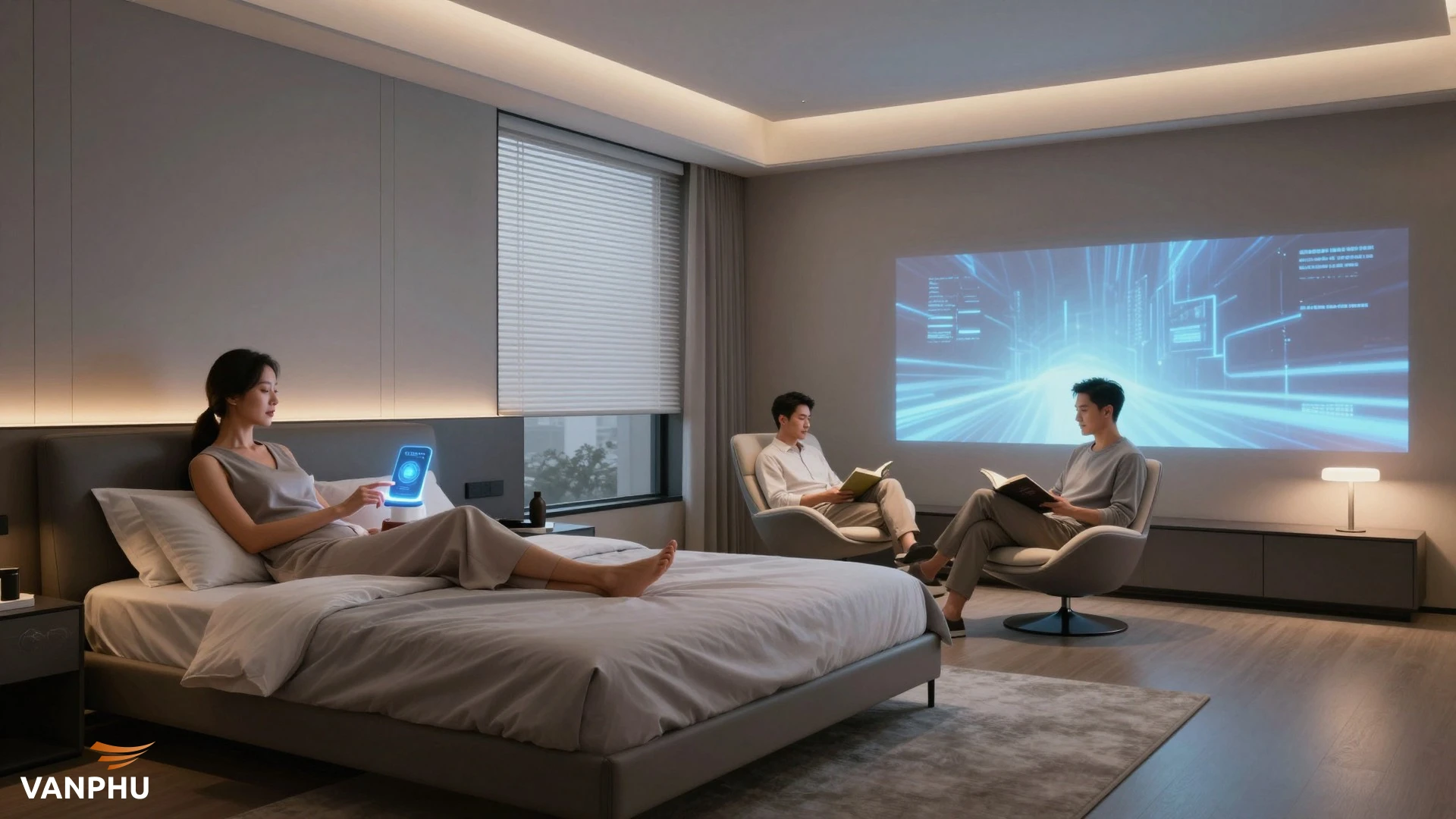 Phòng ngủ thông minh tích hợp công nghệ AI: Nâng tầm trải nghiệm sống