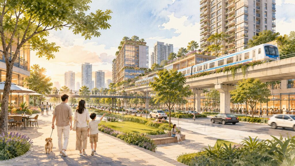 Quy hoạch đô thị, Hạ tầng giao thông, Tuyến Metro, Giá trị bất động sản, Đầu tư dài hạn, Thanh khoản bất động sản, Kết nối giao thông, Đô thị bền vững