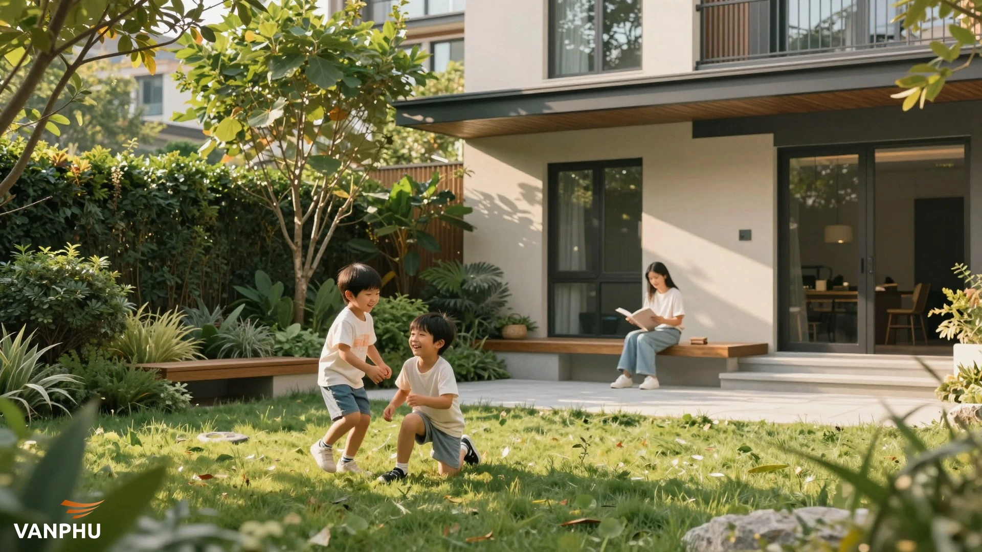 Không gian vui chơi, ánh sáng tự nhiên và cộng đồng cư dân chính là những nền tàn tạo nên một tuổi thơ trọn vẹn
