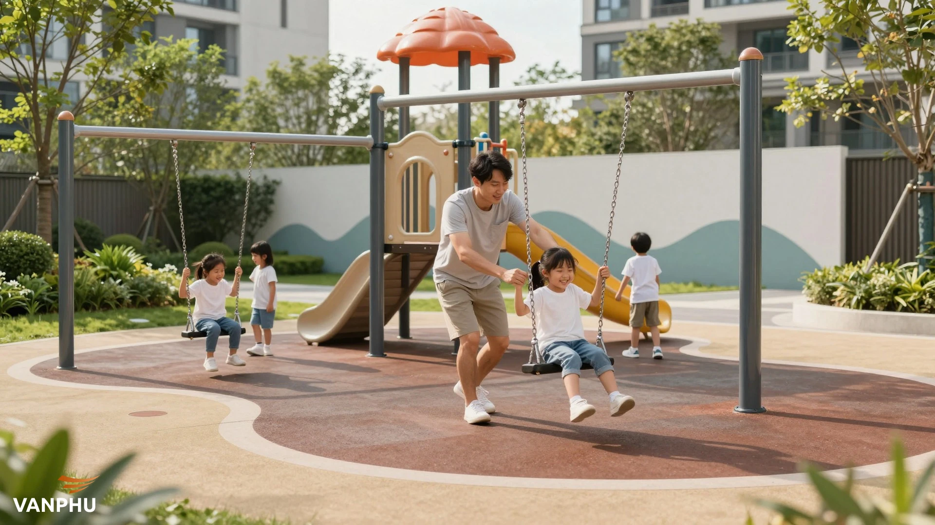 Khu vui chơi trong khu dân cư có vai trò gì đối với sự phát triển của trẻ?
