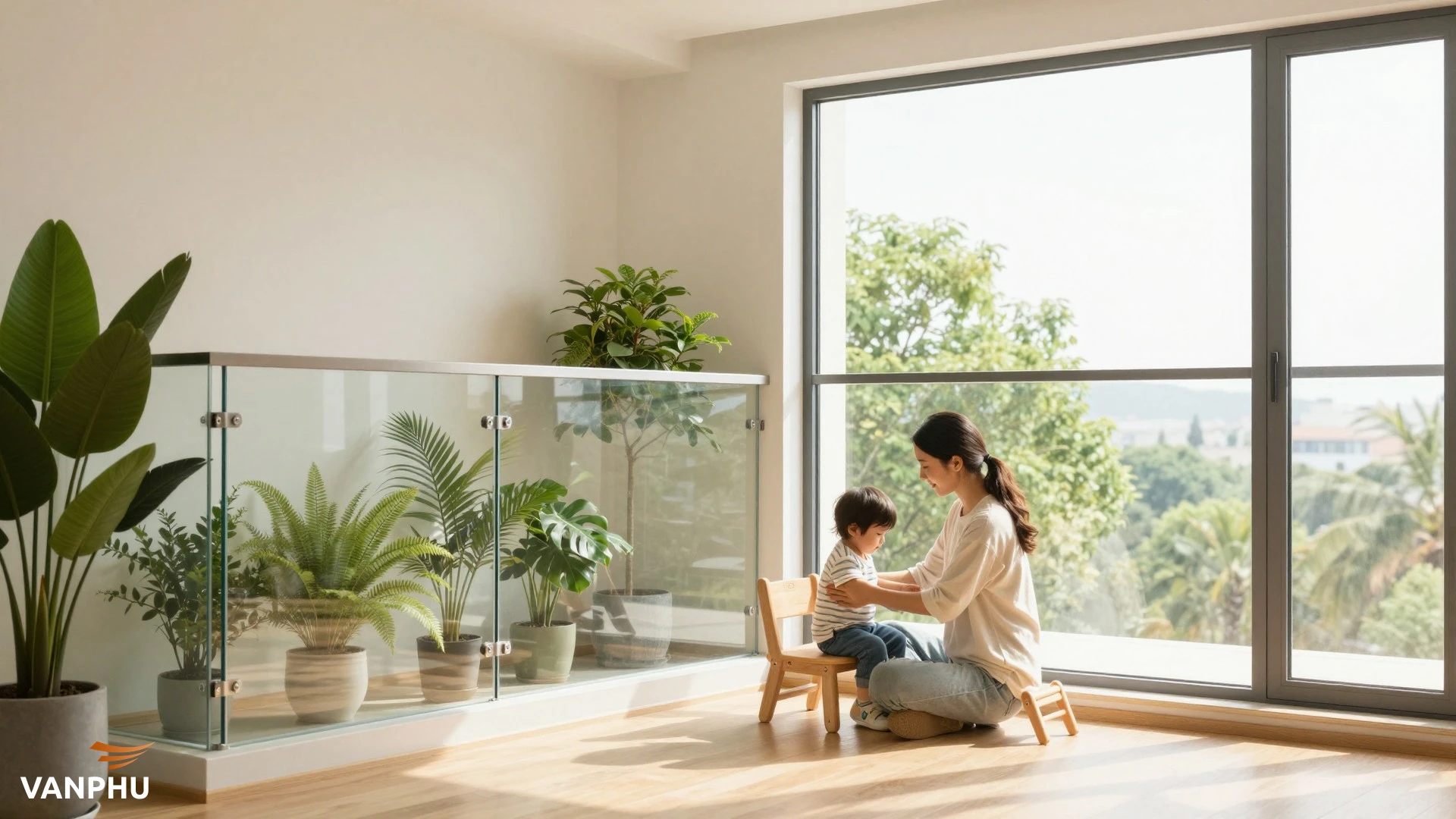 Thiết kế ban công và cửa sổ thế nào để vừa an toàn vừa thân thiện với trẻ?