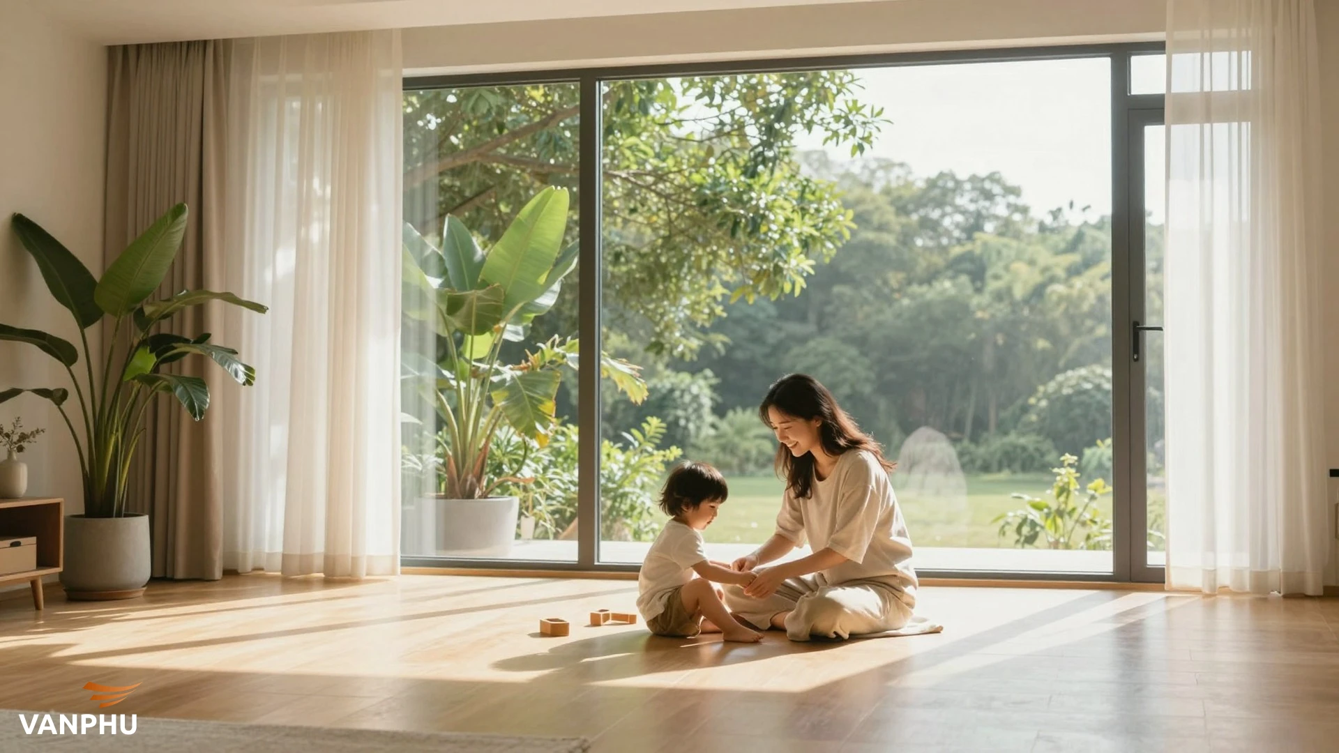 Thiết kế thông gió tự nhiên mang lại lợi ích gì cho gia đình có con nhỏ?